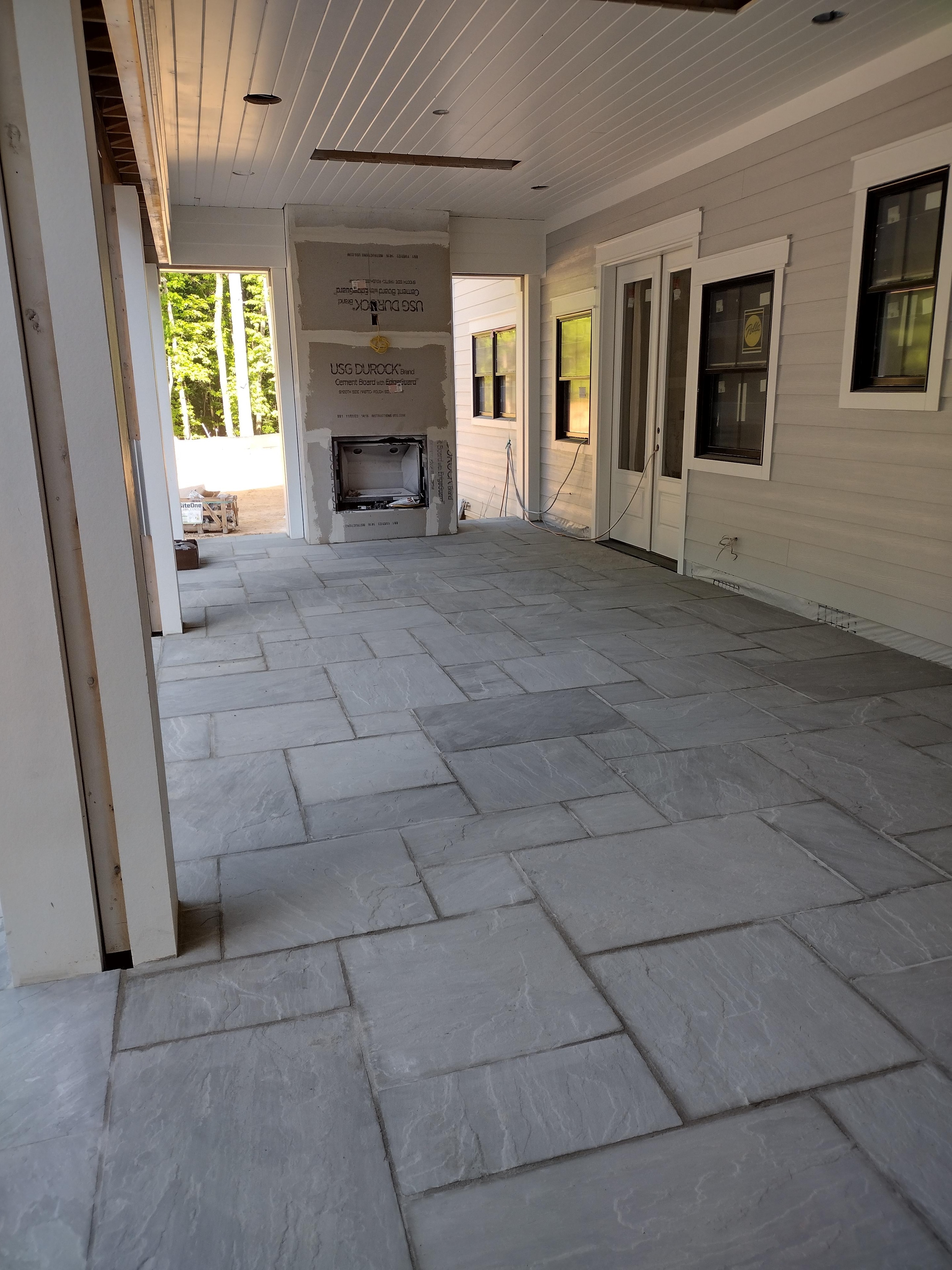 Bathroom cement board and tile prep