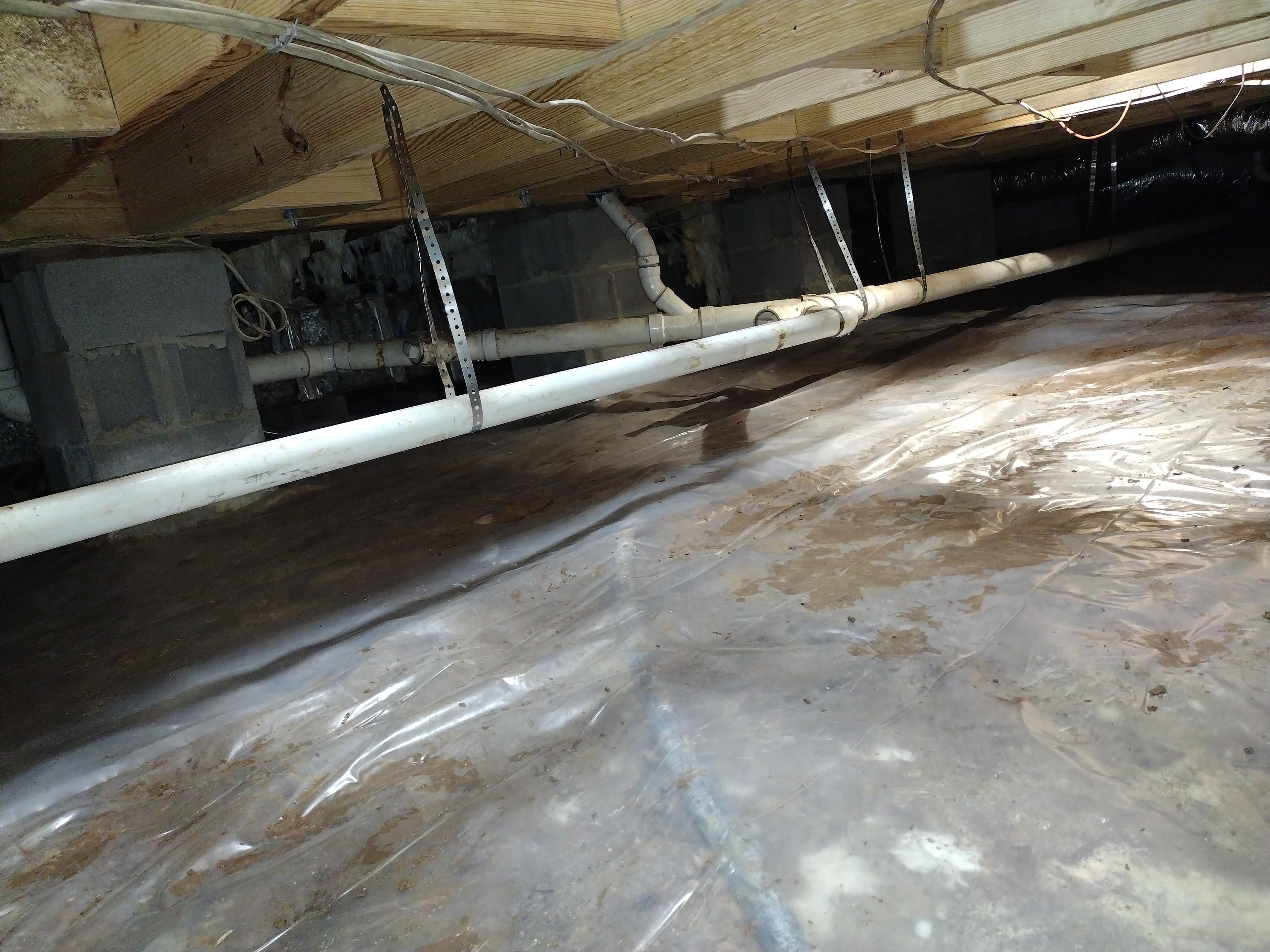 Foundation drainage installation