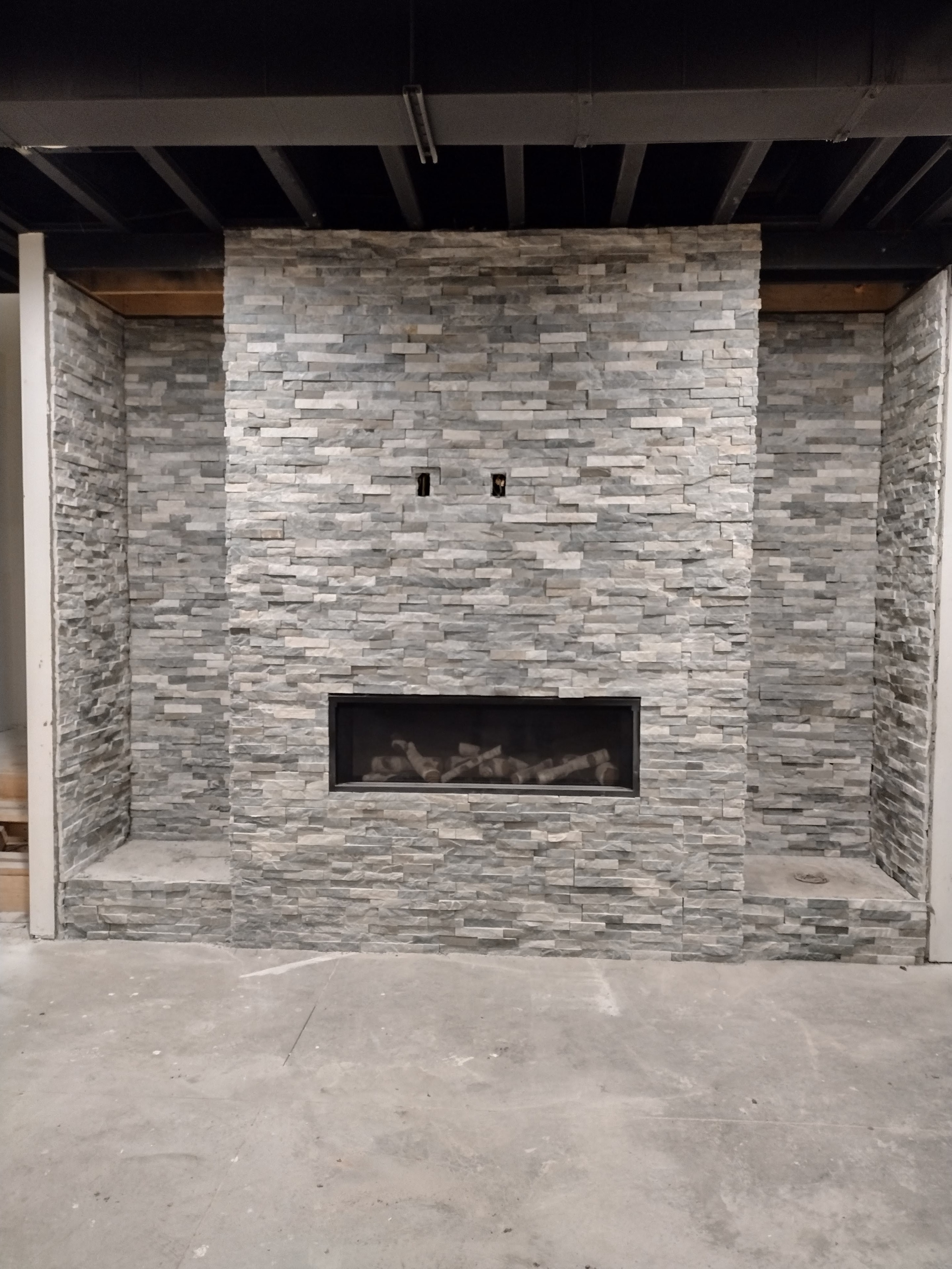 Large format tile installation